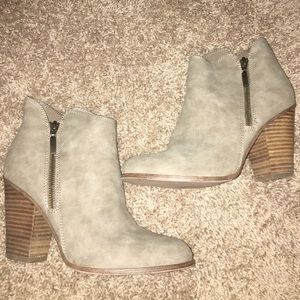 Beige Ankle Boots